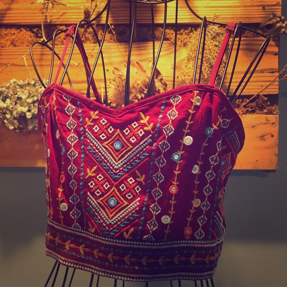 Colorful crop top